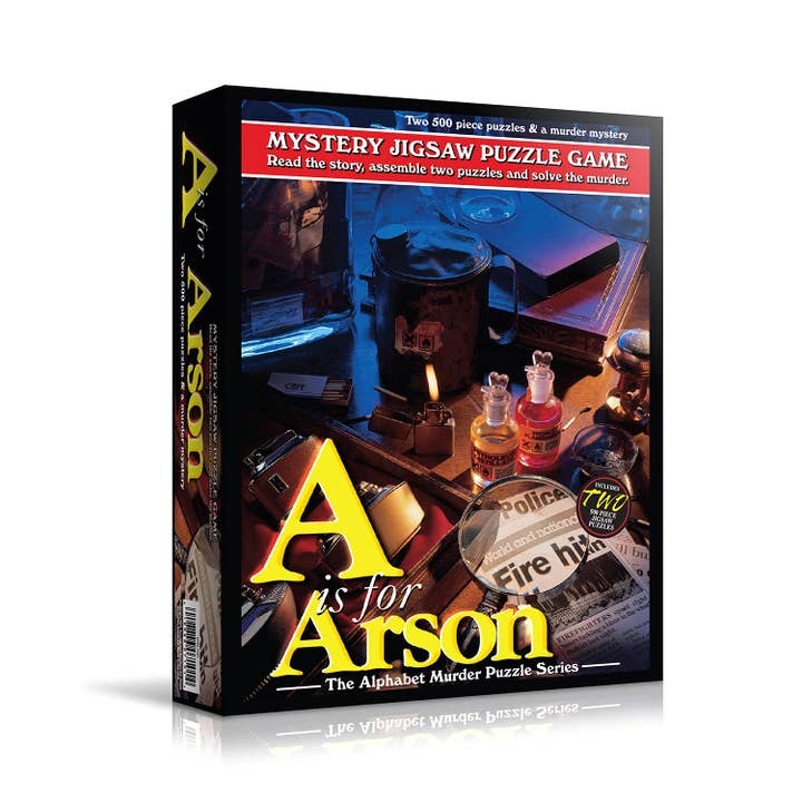 Wood Expressions – Engroshandel Puslespil - Voksen – A er til Arson Alphabet Mystery puslespil (2) 500 stk