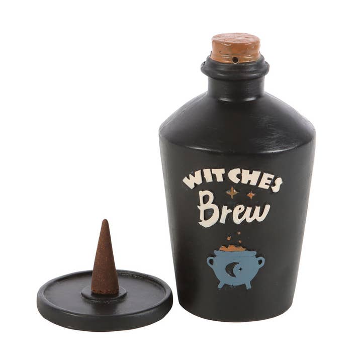 Something Different Wholesale - Wholesale Incense Holder - Witches Brew Potion Bottle Halloween Incense Cone Burner