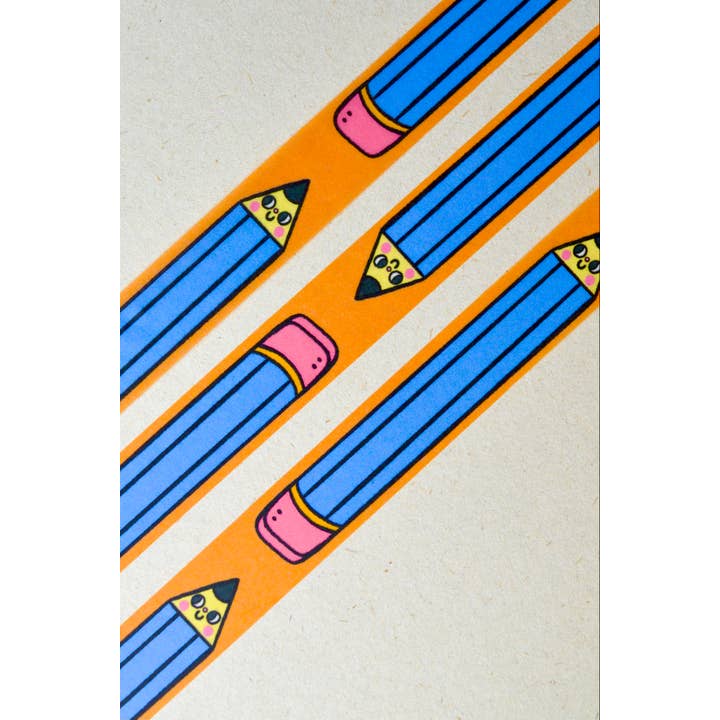Bloemkolie - Wholesale Washi Tape - Pencil Washi Tape / Cute Quirky Kawaii Stationery1