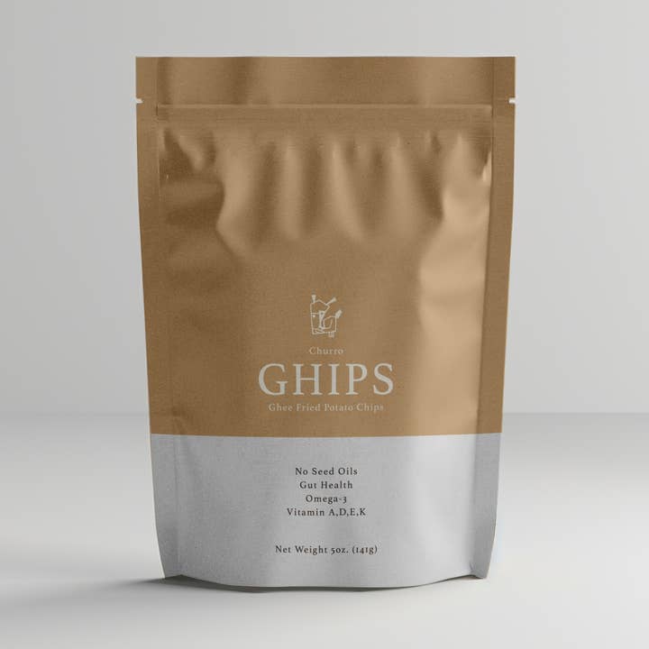 GHIPS - Ghee Potato Chips - Churro - 12 Pack for wholesale by Ghips