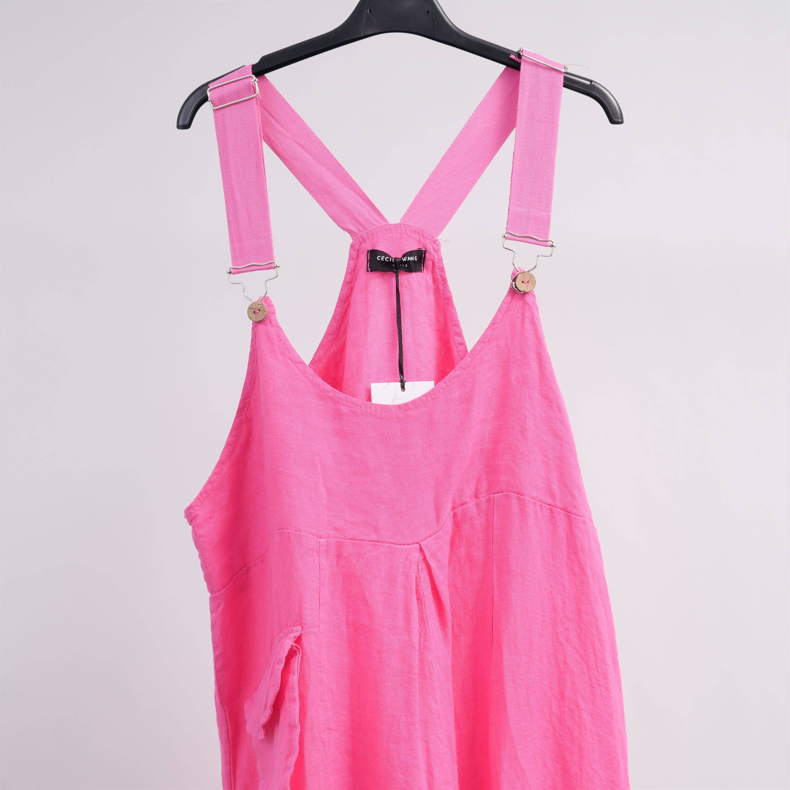 Cecile Wang - Wholesale Overalls - Women's - YX90420 linen jumpsuit4