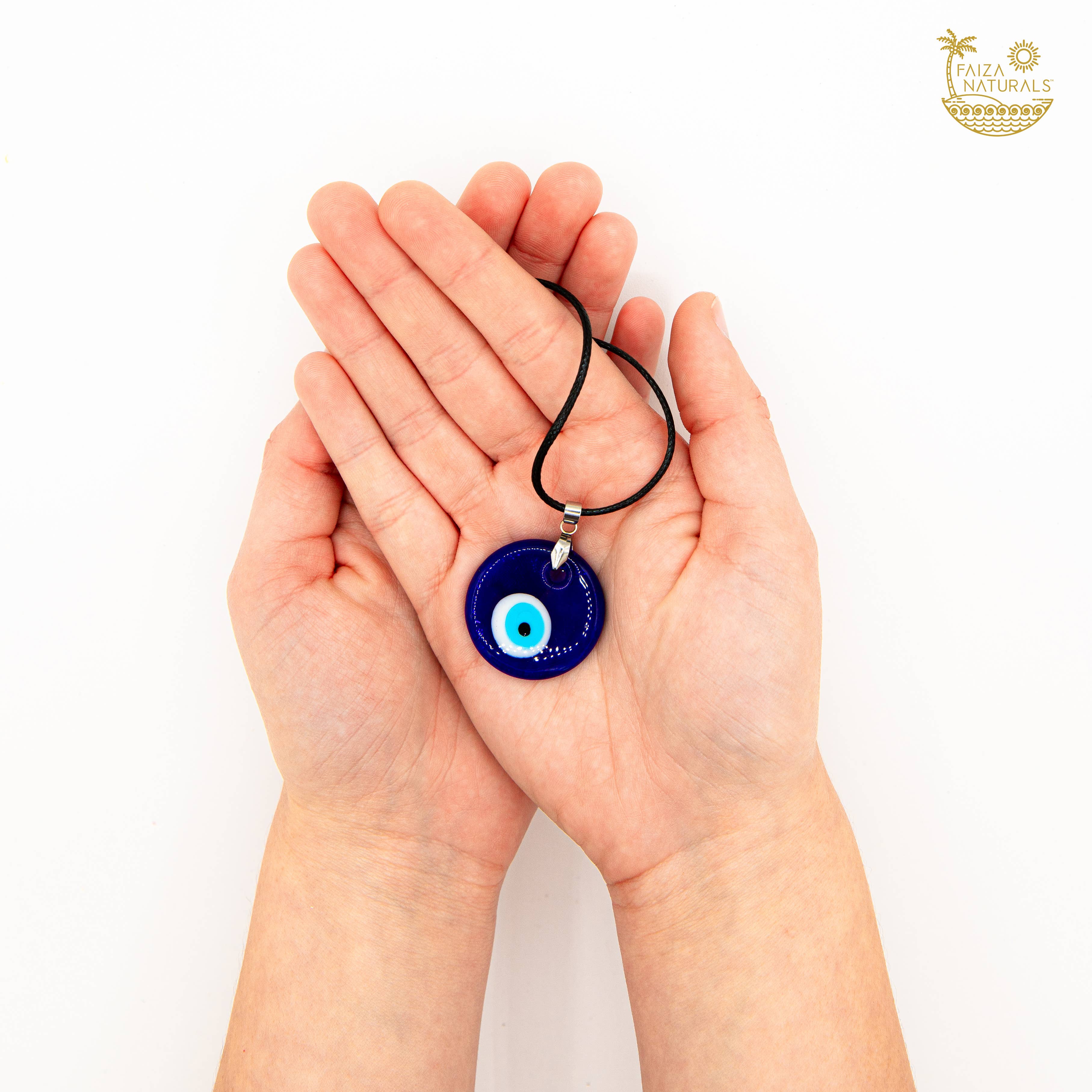 Faiza Naturals - Venta al por mayor Collares con colgantes/abalorios - Collar básico con colgante de ojo turco1