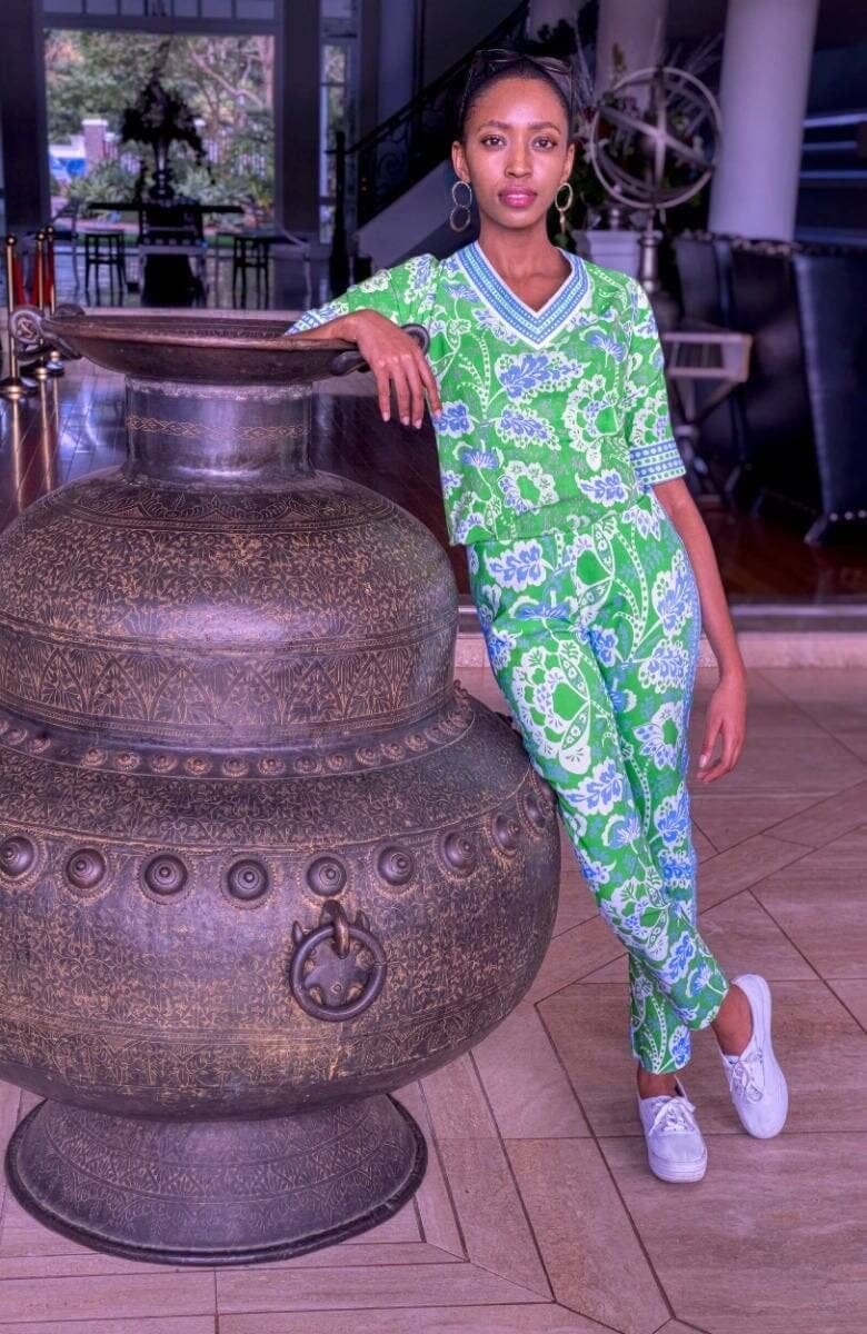 Gretchen Scott LLC - Wholesale Blouse - Women's - Let It Flow Top - Flora9