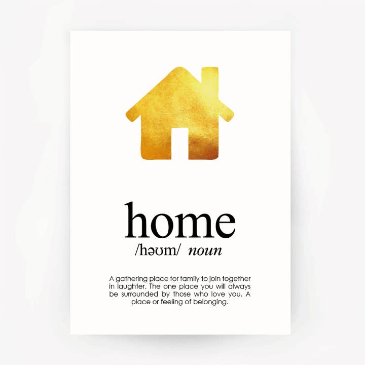 Impresión laminada a mano Home Keepsake para venta al por mayor de The Artisan Gift Co.