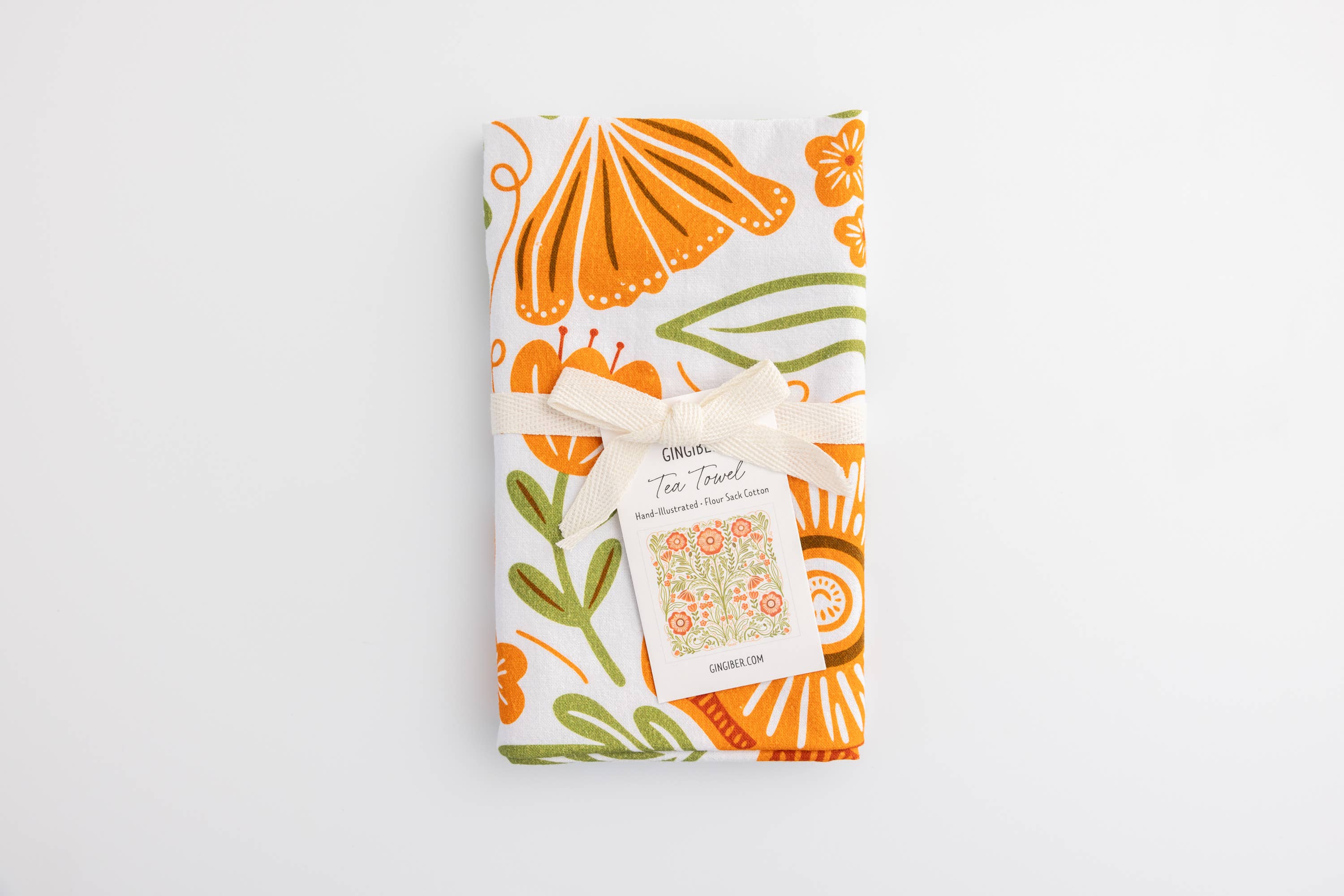 Gingiber - Wholesale Tea Towel - Poppy Tea Towel – Bright Floral Decor1
