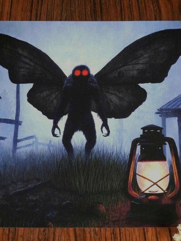 "The Omen" Mothman Fine Art Print for wholesale by CDW Artistry