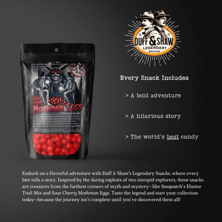 Duff & Shaw - Legendary Snacks - Wholesale Gummy - Mothman Eggs - Sour Cherry4