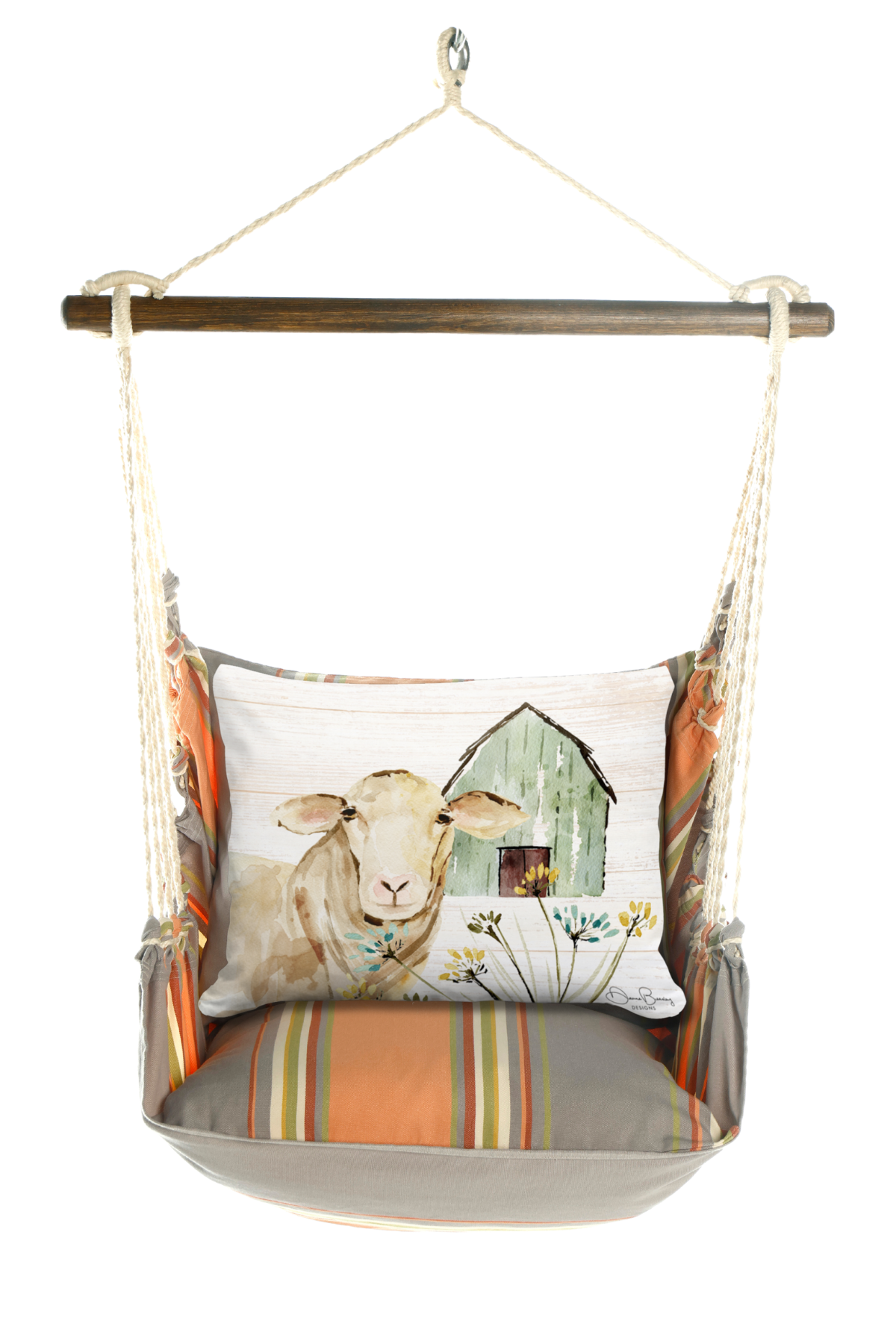 Magnolia Casual - Wholesale Swing Set - Hammock Swing 4-Piece Set indoor / outdoor - Serene Sunset1