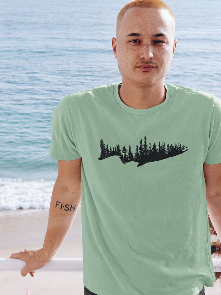 T-shirt unisex Timber Trout per la vendita all'ingrosso da parte di 5th Season