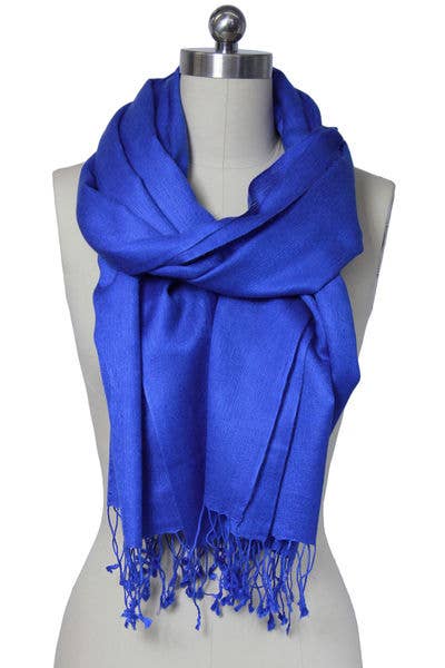SAACHI - Wholesale Scarf - Women's - Cashmere Silk A Scarf With Eyelash Fringe2
