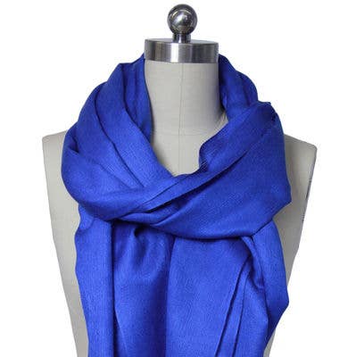 SAACHI - Wholesale Scarf - Women's - Cashmere Silk A Scarf With Eyelash Fringe2