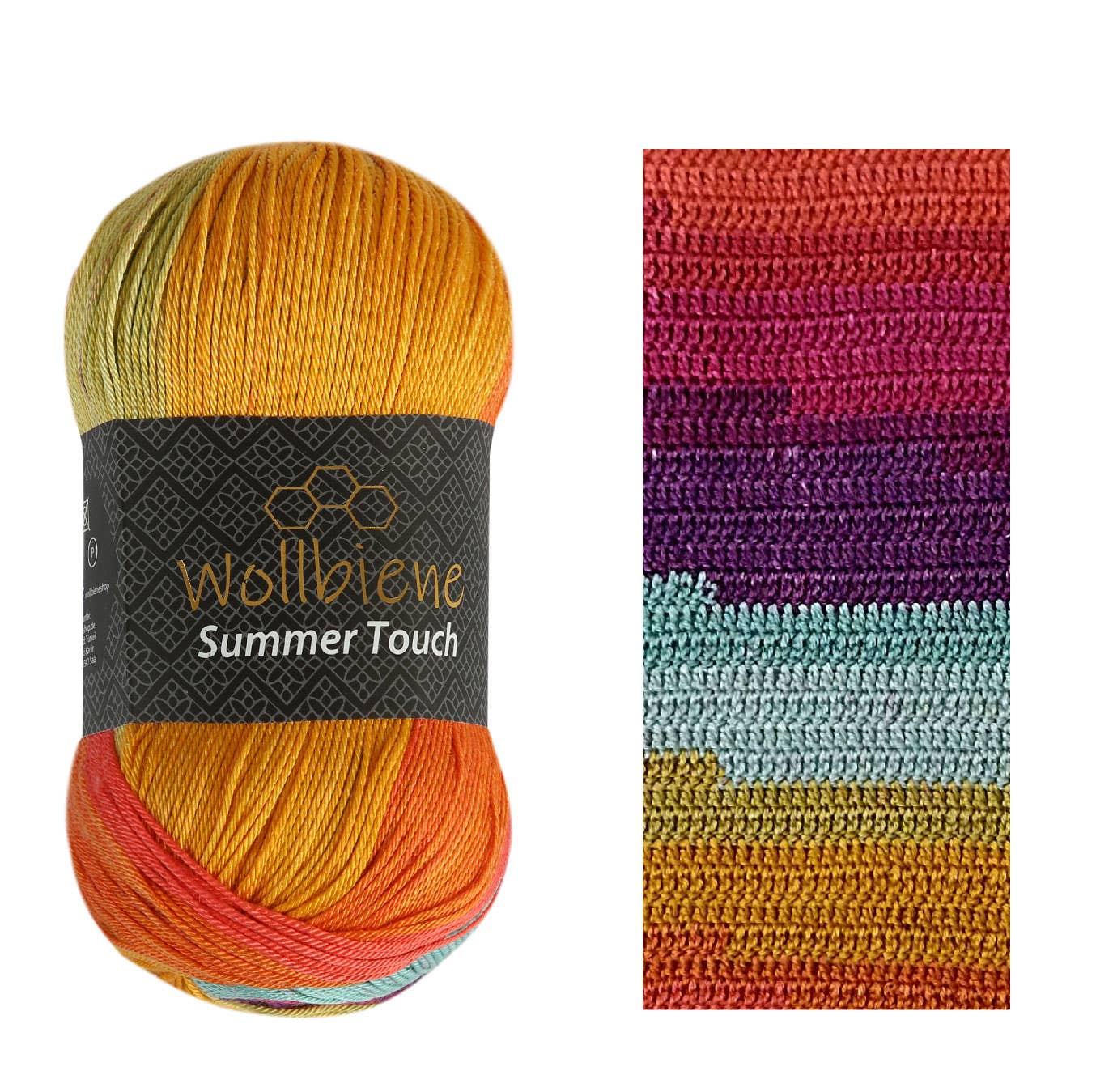 Wollbiene – Engroshandel Garn – Woolbee Summer Touch batik med farvegradient i uldgarn26