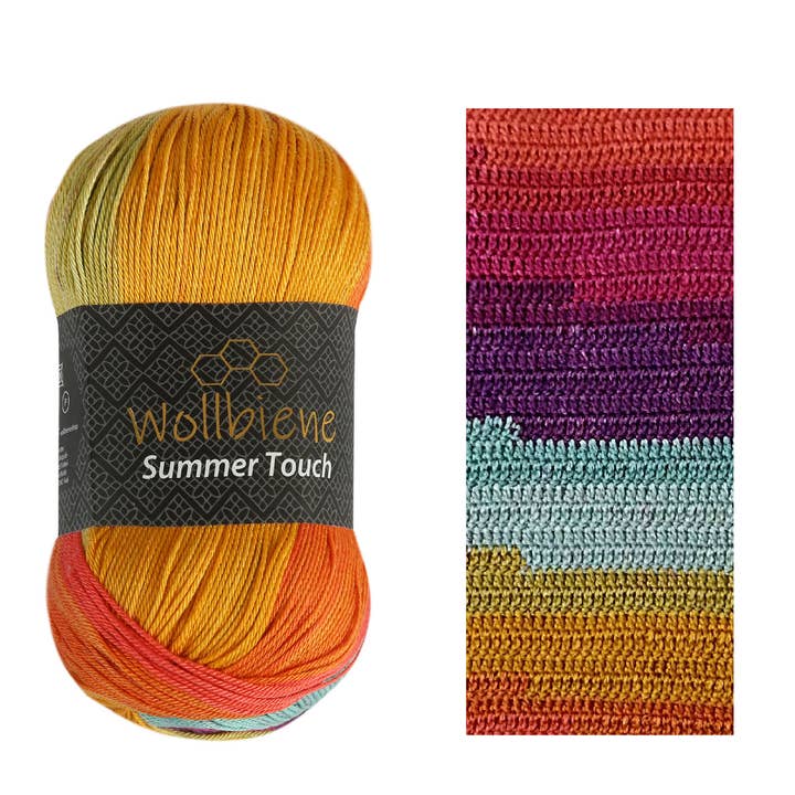 Wollbiene – Engroshandel Garn – Woolbee Summer Touch batik med farvegradient i uldgarn26