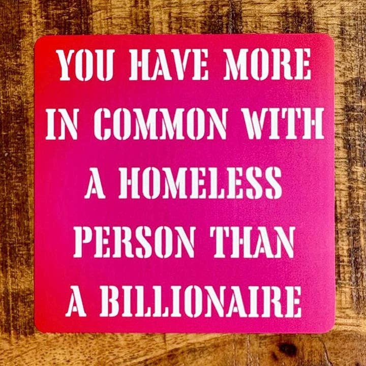 Anti-Capitalist Vinyl Waterproof Sticker for wholesale by Anna Liz Heart Designs