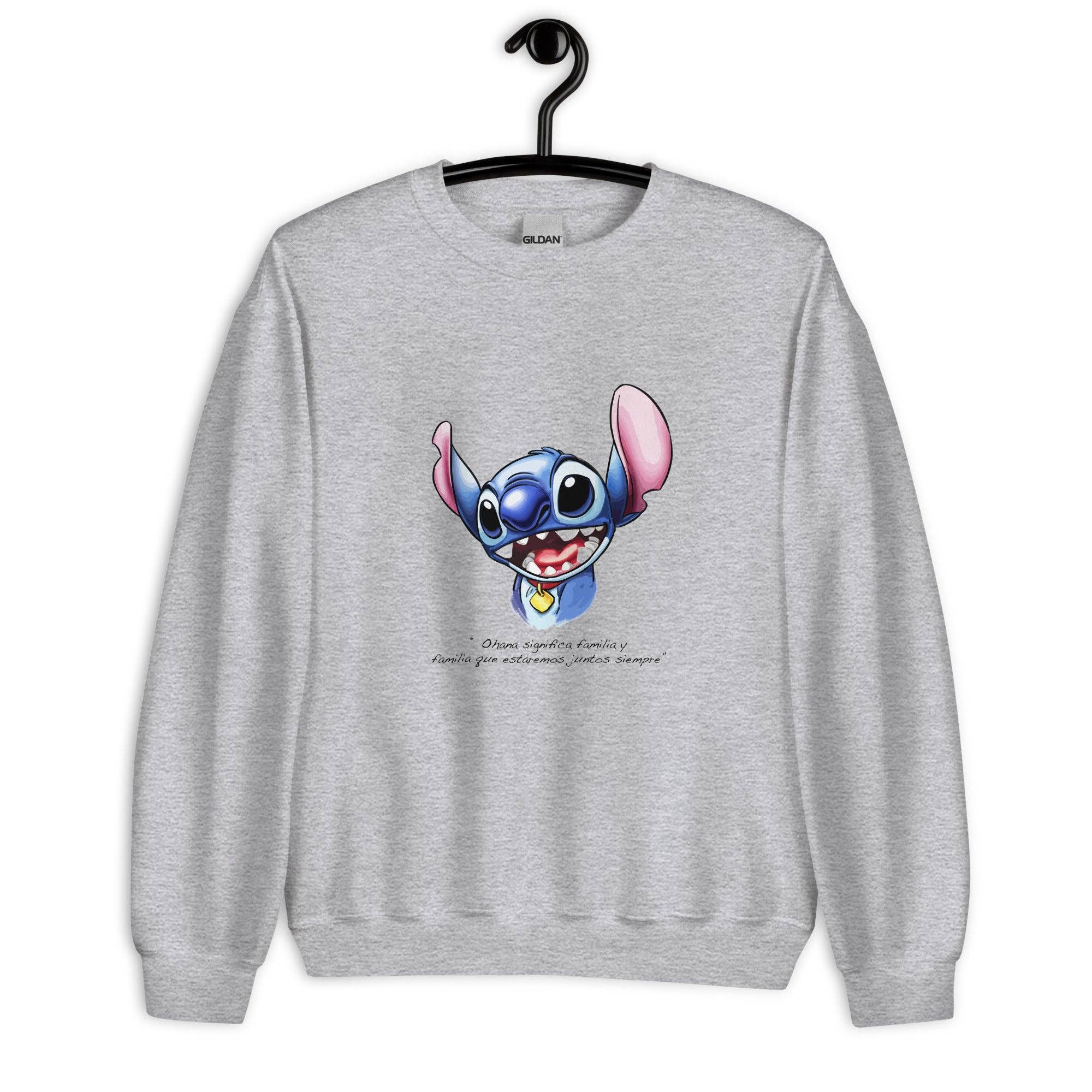 El loco del Pelo Rizo - Wholesale Grafisch sweatshirt - Uniseks - Ohana sweatshirt0