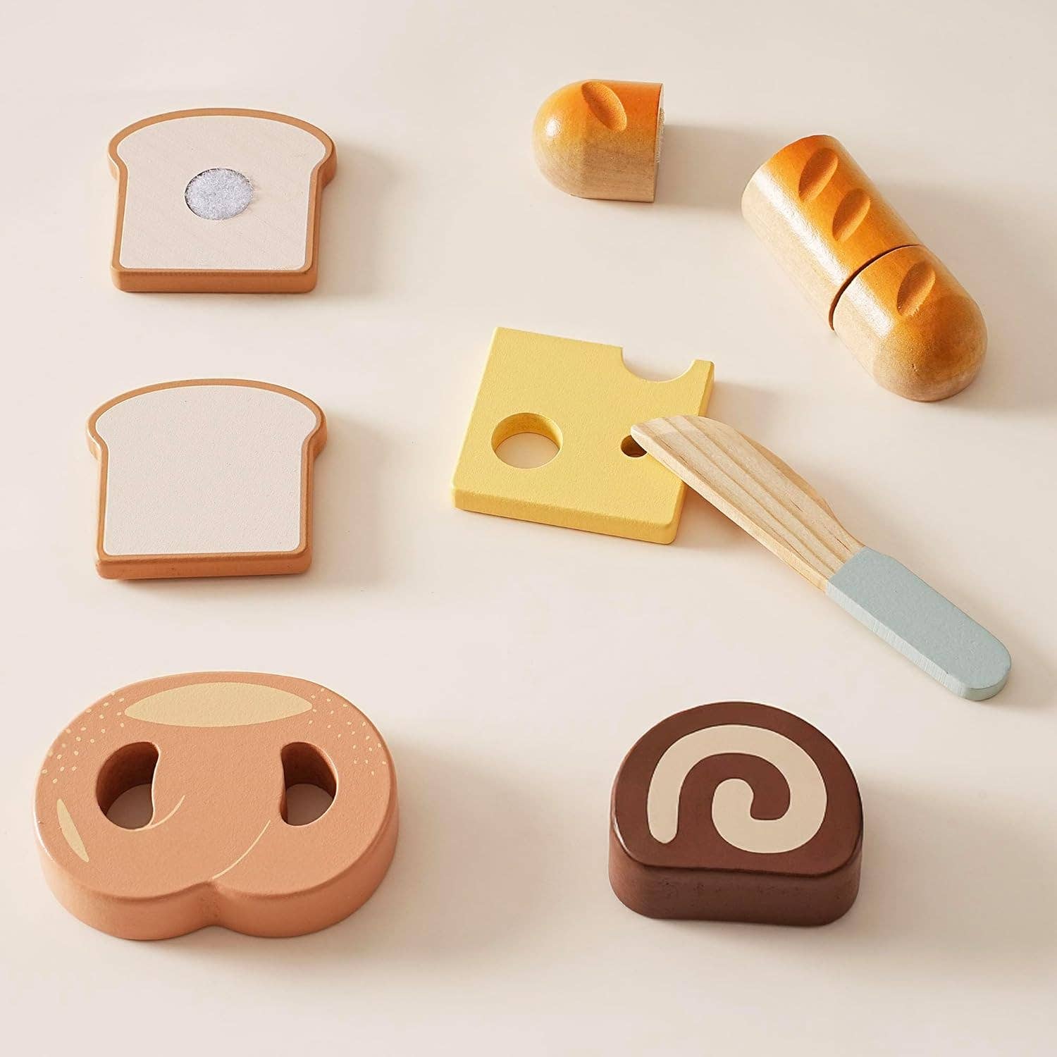 Robud & Mewoofun Official Store - Wholesale Toy Set - Kids - Robud Wooden  Pretend Play Realistic Food Cutting Set Toys5