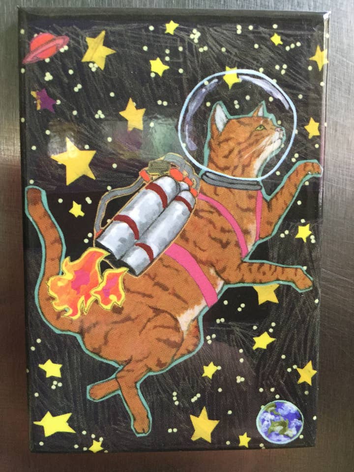 Astro Cat Refrigerator Magnet! for wholesale by Sunde White Industries