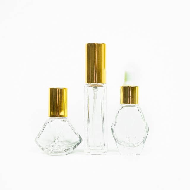 Simply Earth - Wholesale Essential Oil Holder - Prism Glass Bottle Set1