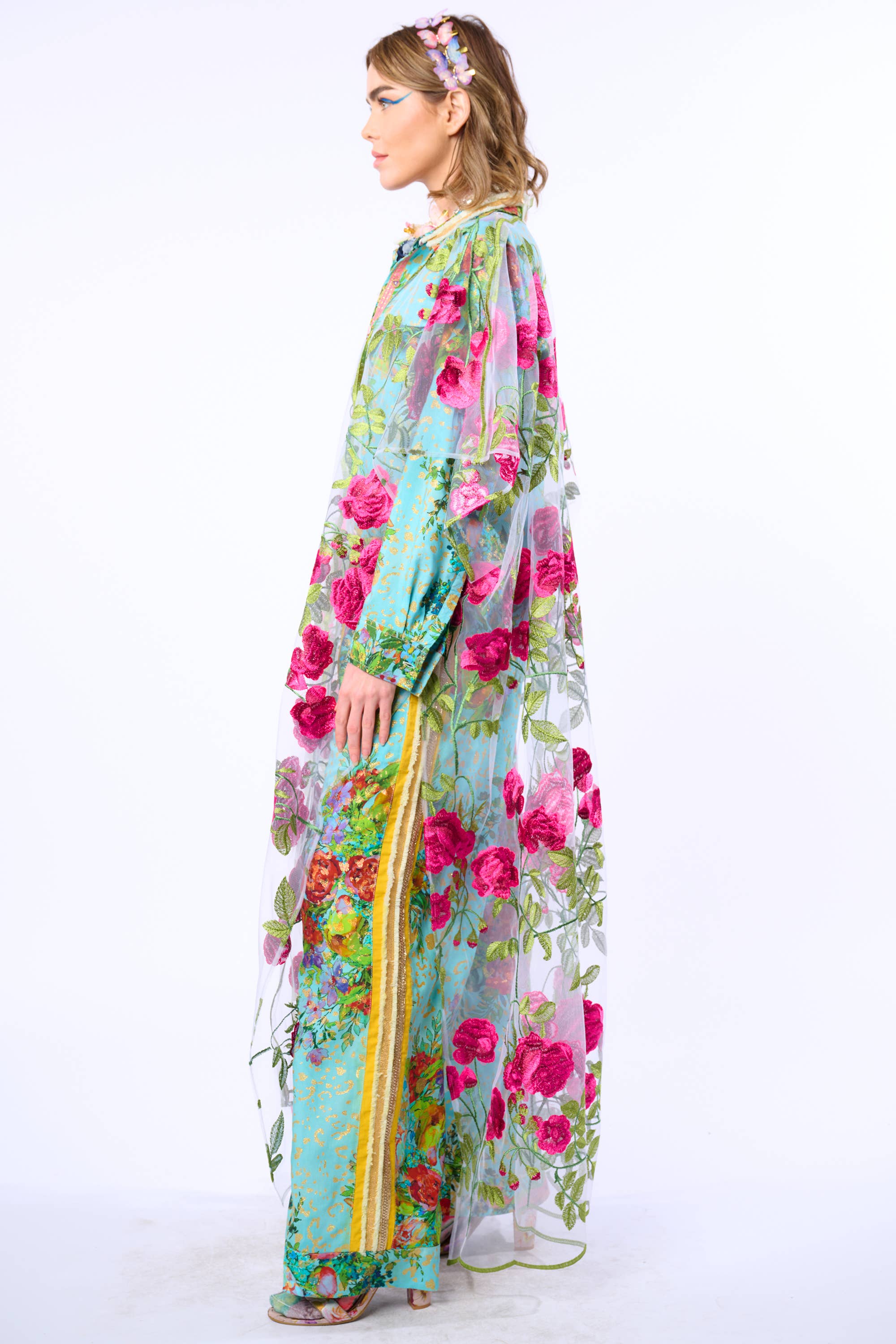 Imprimé Aqua Pantalon Cordelia en vente sur Faire20