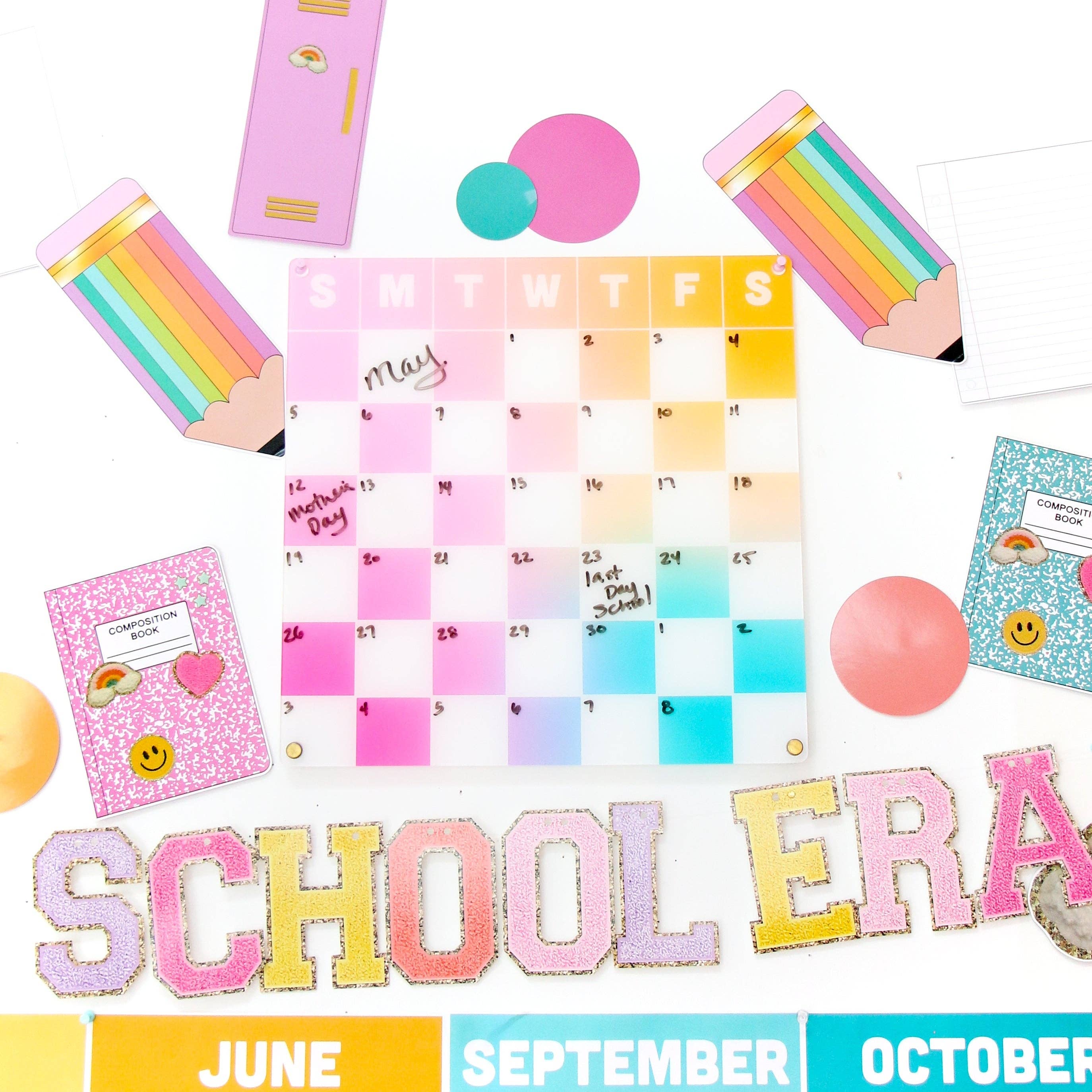 Kailo Chic - Wholesale Wall Decor - Kids & Baby - School Themed Giant Confetti - Patches, lockers, rainbow pencils and more1
