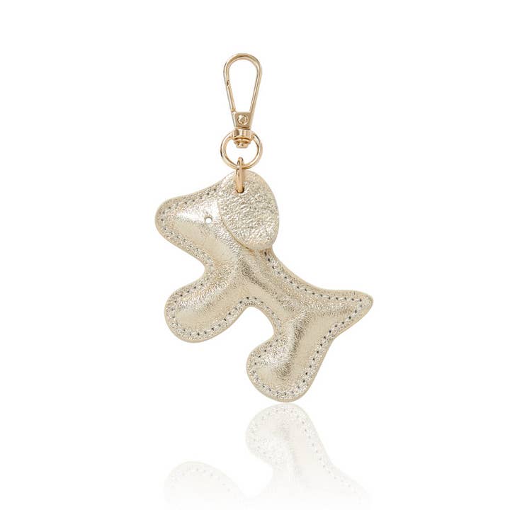 MONTTE DI JINNE - Venta al por mayor Llavero - Mujer - Llavero de bolso con forma de perro de cuero italiano hecho a mano.10