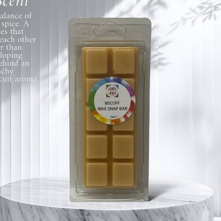 Biscoff Wax Snap Bar for wholesale by Scent and Colour Boutique