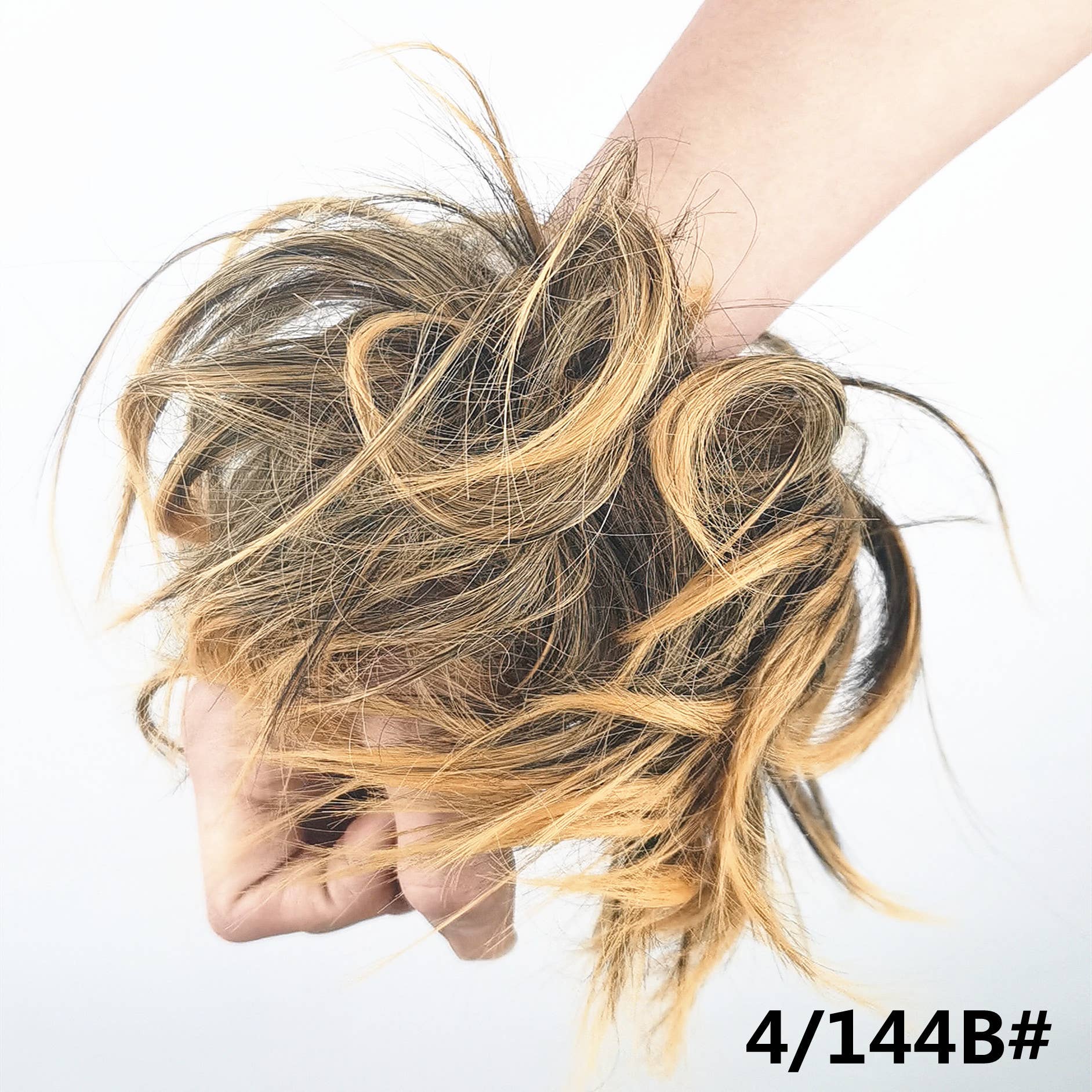 AK Brand - Wholesale Hair Extensions - Messy Curly Synthetic Hair Bun Extension with Elastic Band2