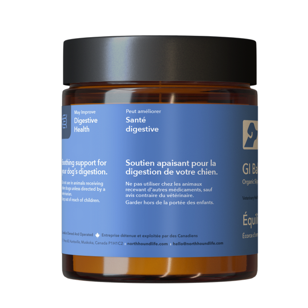 North Hound Life – wholesale Pet supplement – Dog – GI Balance | Organic Slippery Elm Bark1