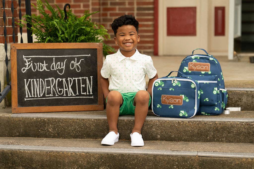 Sugar Bee Clothing – wholesale Backpack – Child – Backpack - Tractors on Navy1