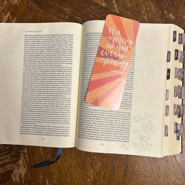 His Mercies Are New Christian Bookmark for wholesale by Paper and Prayer