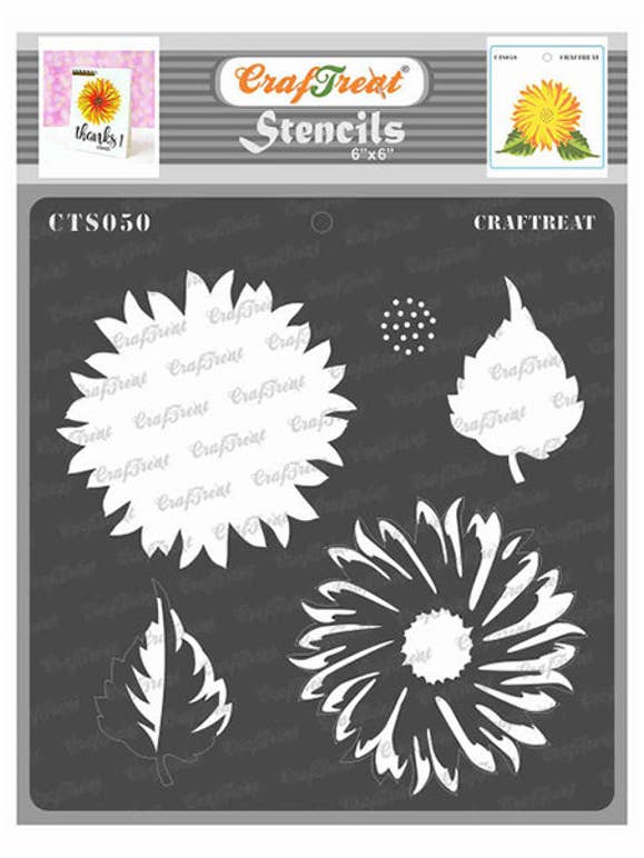 Stencil a strati con girasole CrafTreat, 15,2 x 15,2 cm per la vendita all'ingrosso da parte di CrafTreat