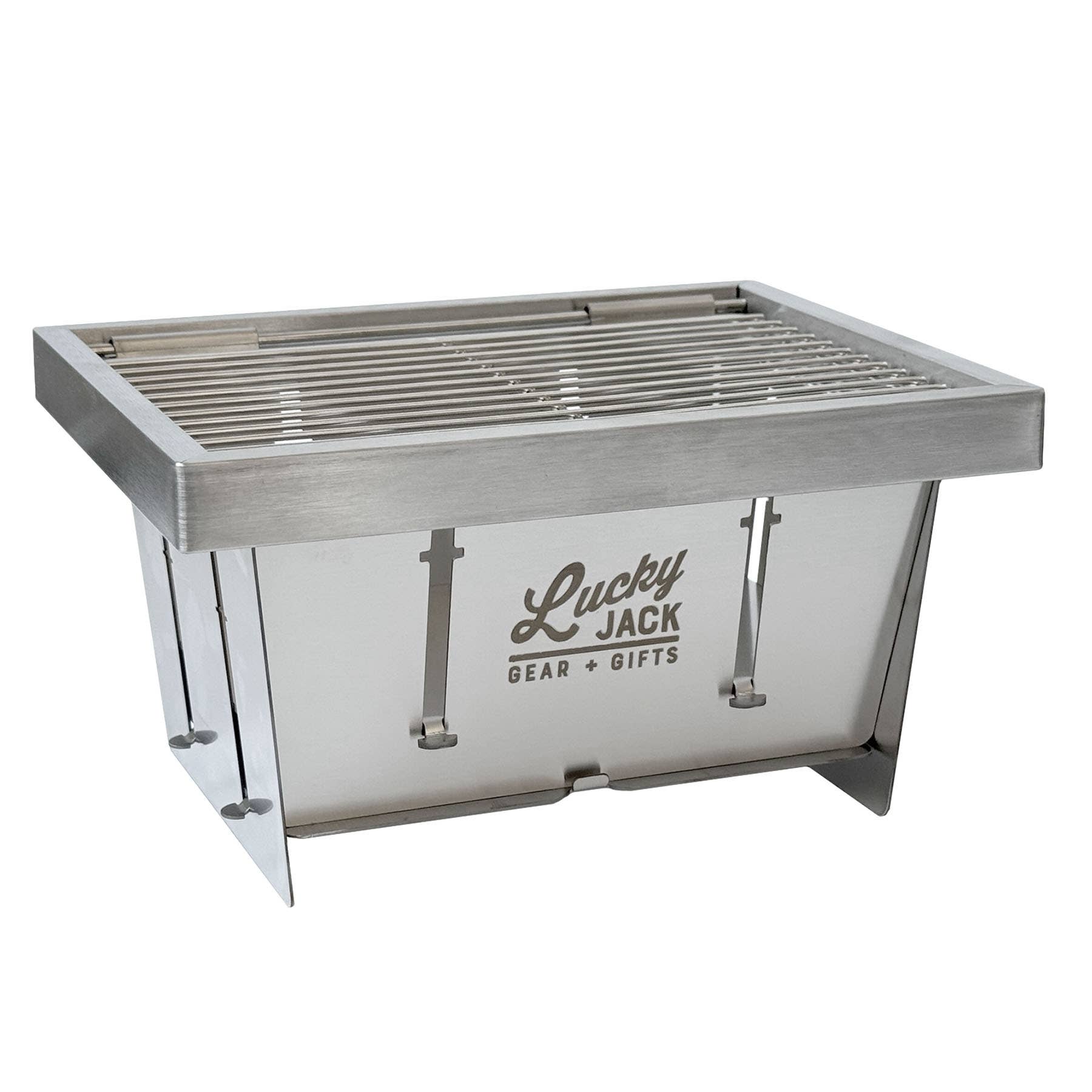 Lucky Jack - Wholesale Outdoor Grill Tools - Solo Grill, Flat-pack Camp Stove (10 pk.), Lifestyle1