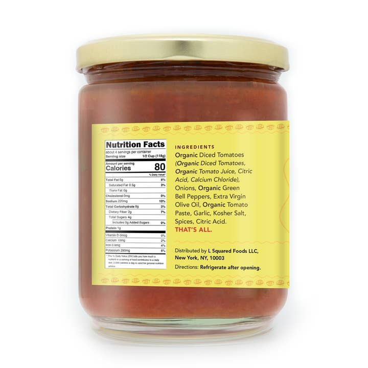 Sababa Foods - Wholesale Sauce - Sababa Foods Saturday Sauce (Mild)- 16 oz.1