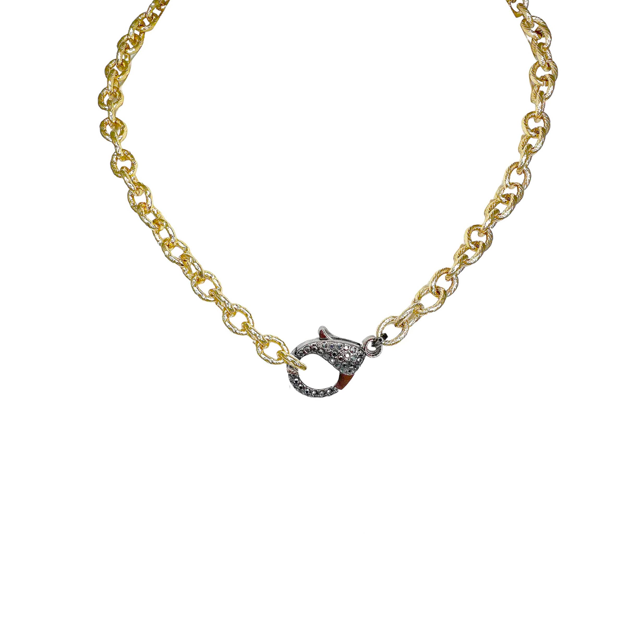 Love, Lisa - Vendita all'ingrosso Collane a catena e maglie - Collana con maglia e chiusura pavé Tina Everyday3