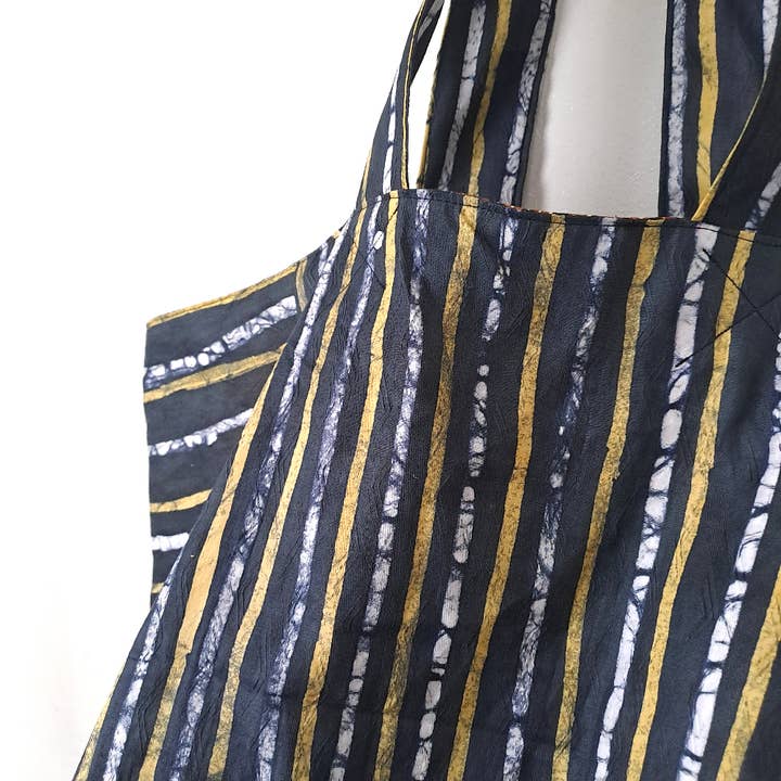 Urbanknit - Wholesale Tote Bag - Unisex - African cotton batik Cube tote5