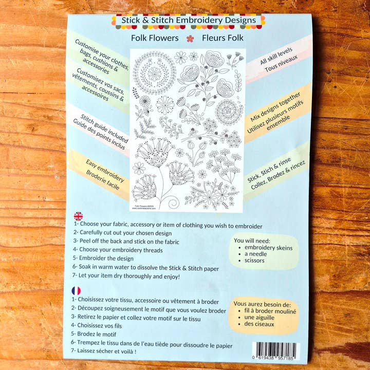 Corinne Lapierre Limited - Wholesale Craft sewing kit - Stick and Stitch Embroidery11