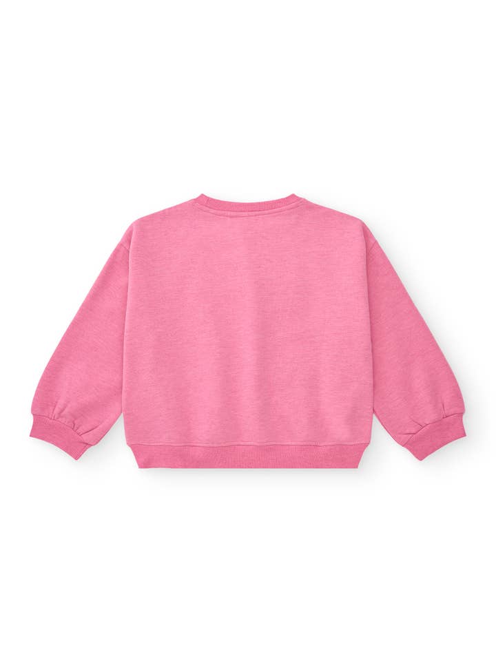 tuc tuc - Venta al por mayor Sudadera - Niños - Sudadera rosa con estampado grafiti para niña
