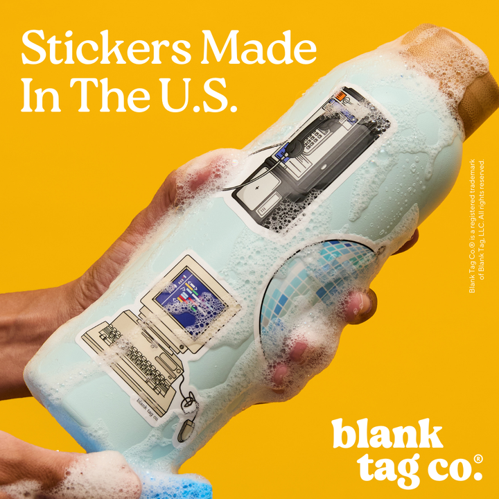 Blank Tag Co. - Waterproof Stickers - Wholesale Sticker - Peanuts® Waterproof Sticker - Charlie and Snoopy Sticker 3