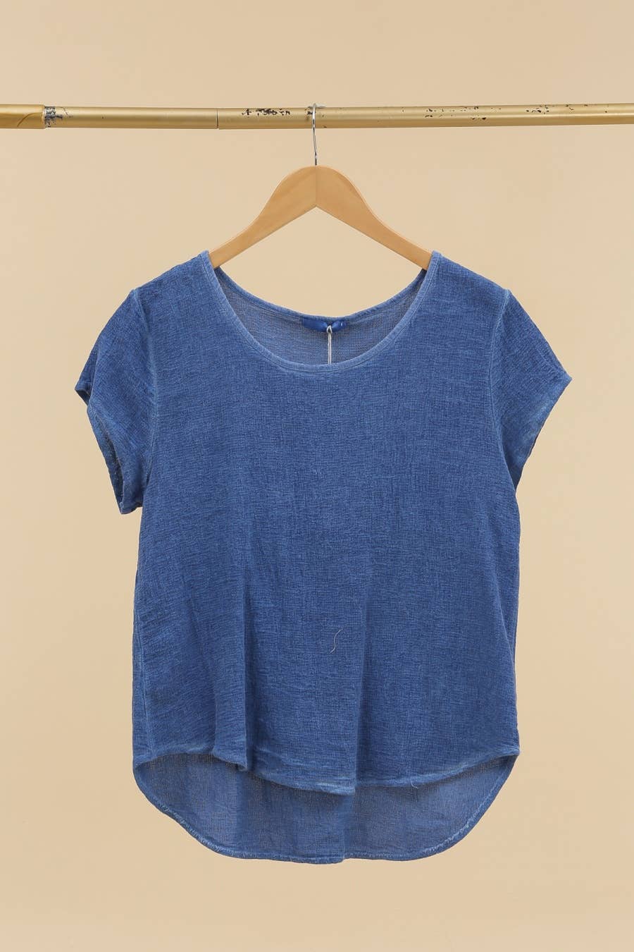 la maison des fibres naturelles – wholesale T-shirt – women's – cotton-linen blend t-shirt, round neck 3389 10% linen 90% cotton11