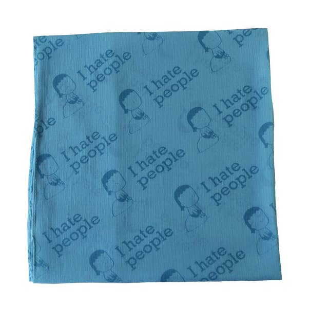 Schal: "Ich hasse Menschen" für den Großhandel von Angry Little Girls