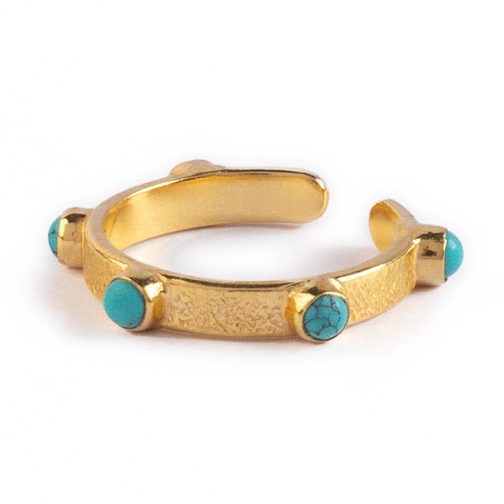 Anillo del Chakra de la Garganta - Turquesa para venta al por mayor de Goddess Charms