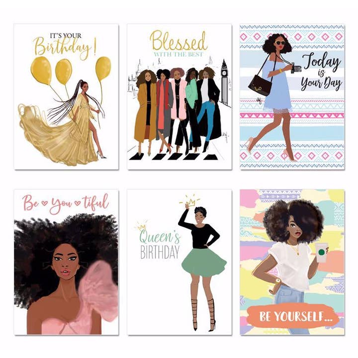 African American Expressions - Wholesale Everyday Greeting Card - AOAB820 All Occasion Cards - Sister Friend 2 Assortment3