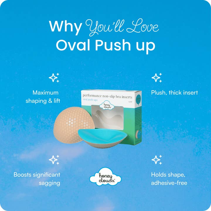 Honey Cloudz - Wholesale Bra Inserts - Women's - Oval Push Up Bra Inserts5