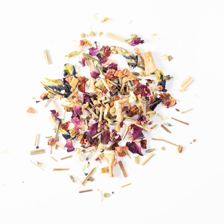 Indigo Ambrosia Herbal Tea 1lb bulk for wholesale by Inspired Leaf Teas