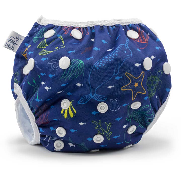 Sea Friends Nageuret Premium Reusable Swim Diaper for wholesale by Beau and Belle Littles