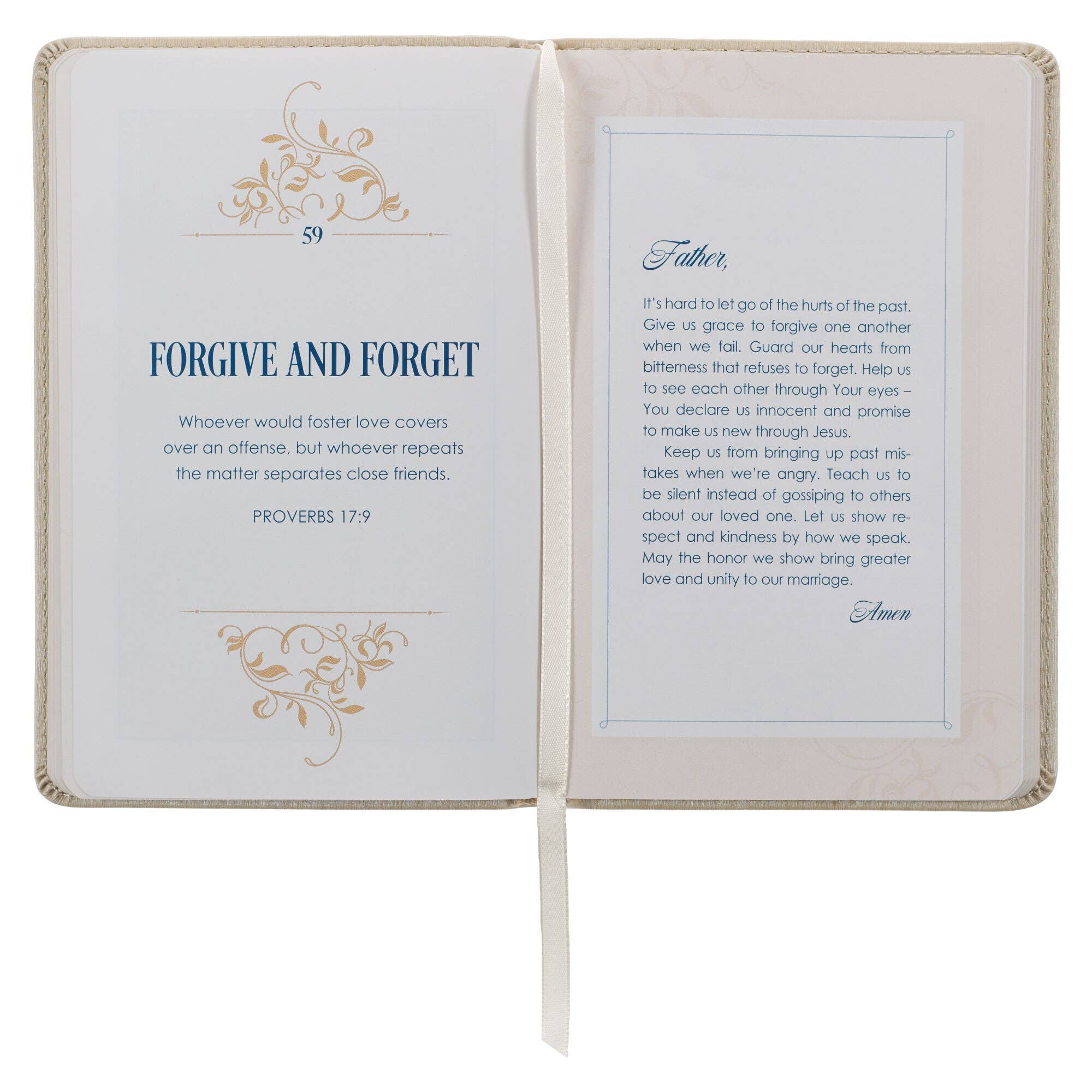 Christian Art Gifts - Wholesale Religion Book - Gift Book 101 Prayers for Mr. & Mrs. Faux Leather2