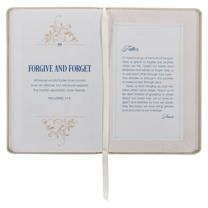 Christian Art Gifts - Wholesale Religion Book - Gift Book 101 Prayers for Mr. & Mrs. Faux Leather2