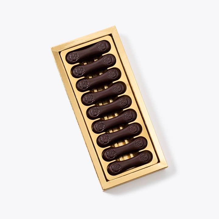 Langues de chat noires - Coffret cadeau n° 2, 150 g pour la vente par Bomboneria Pons