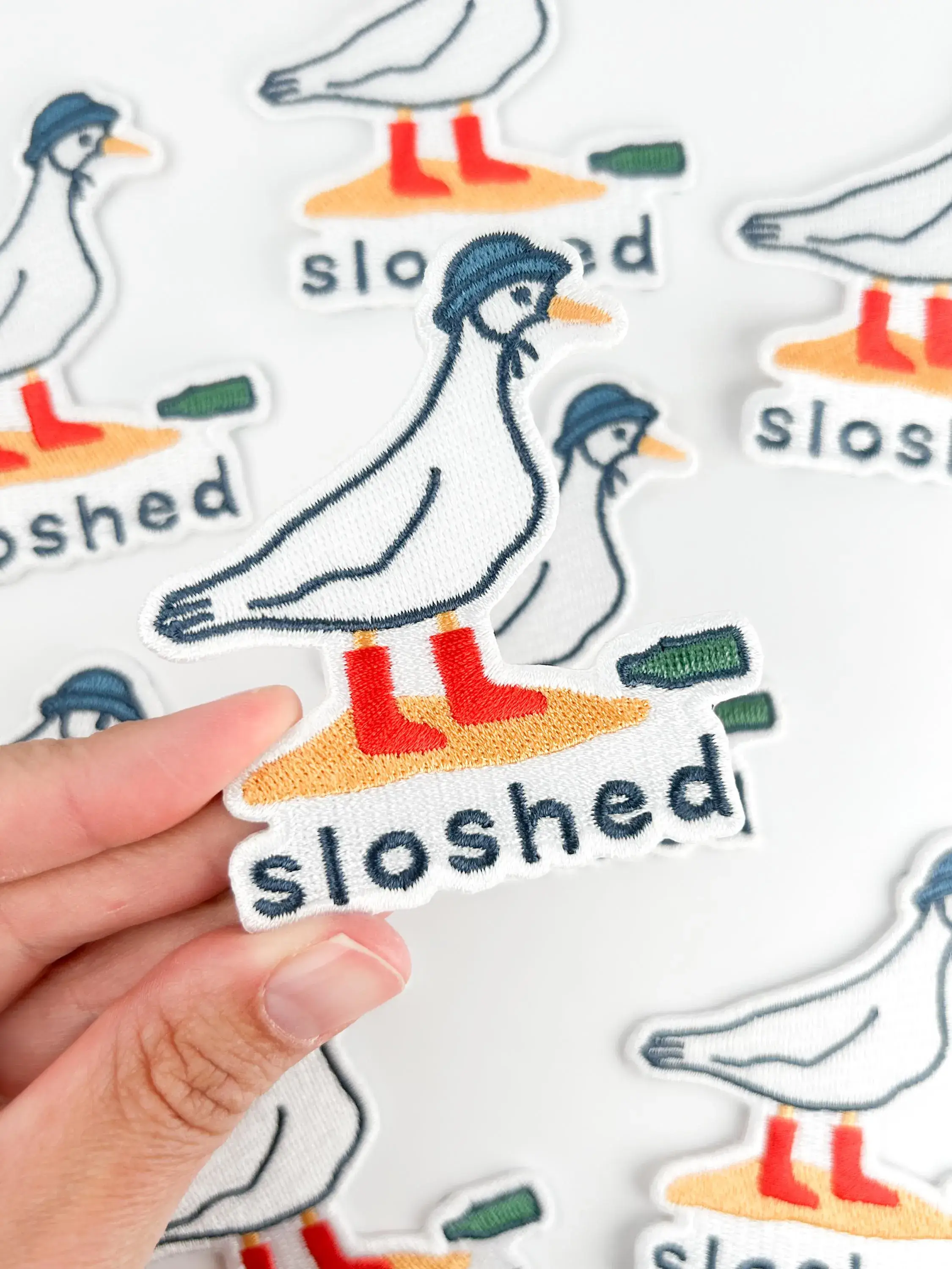 Field Trip Threads - Wholesale Patch - Sloshed Duck Patch – Funny Embroidered Iron-On Patch Party2