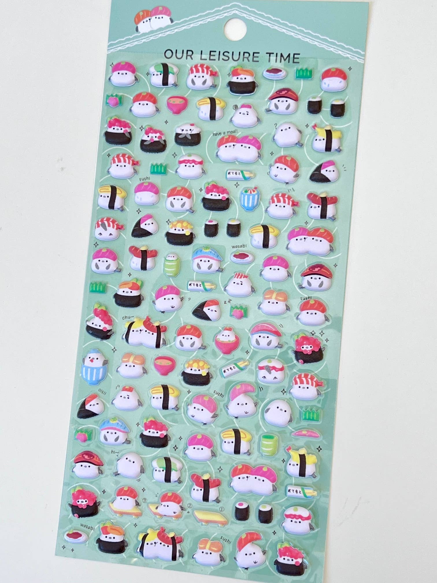 BCmini - Wholesale Sticker - 11023 Tiny Animal Food Court Puffy Assorted Stickers-1216